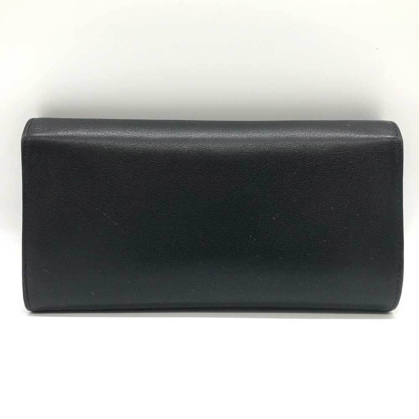 Chanel Black Leather Long Wallet (Bi-Fold) ()
