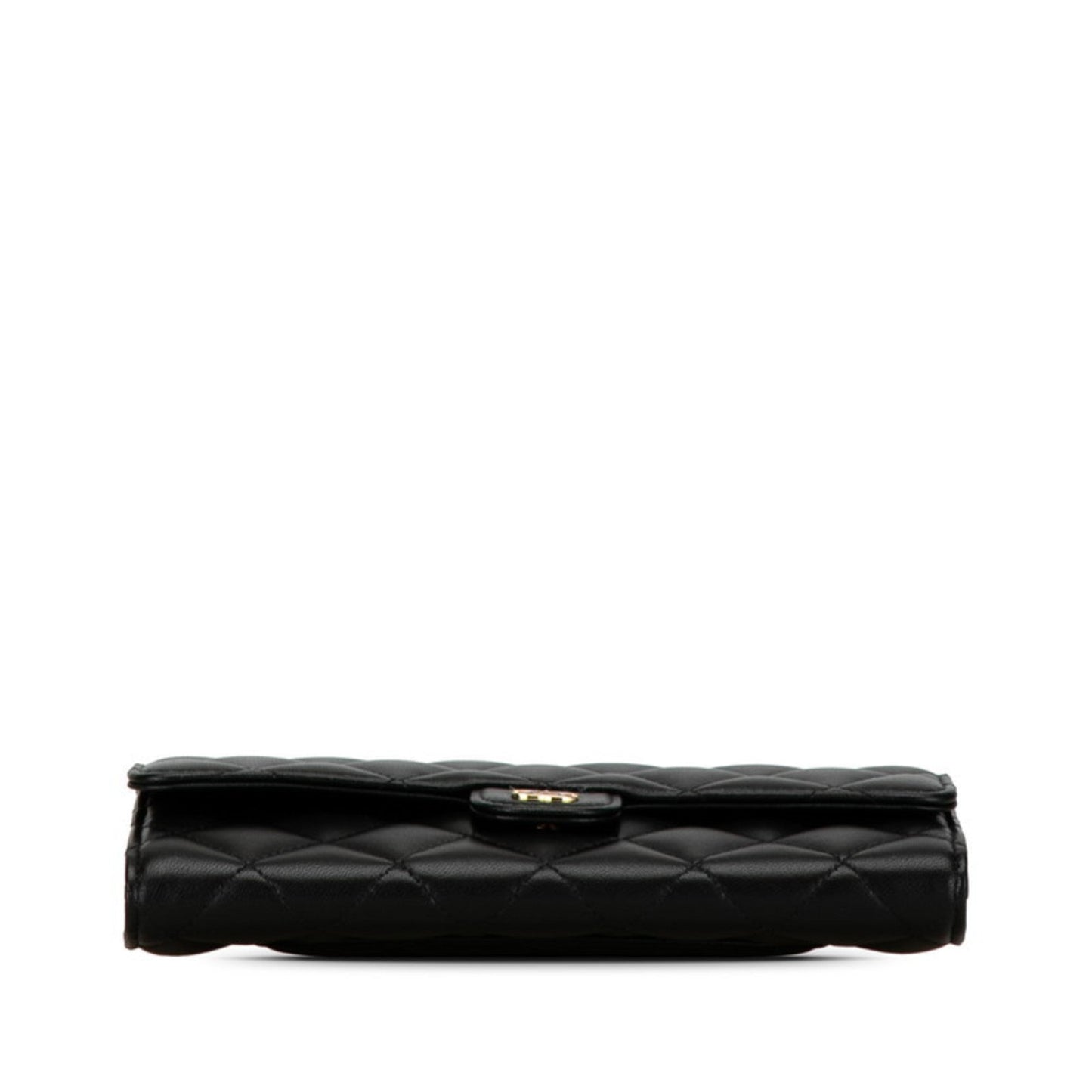 Chanel Black Leather Long Wallet (Bi-Fold) ()