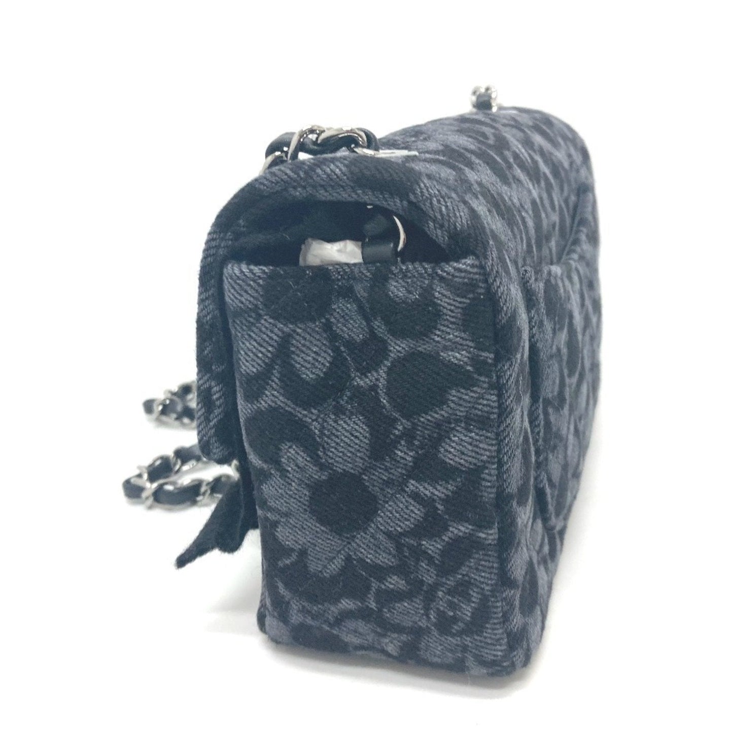 Chanel Black Denim Shoulder Bag ()