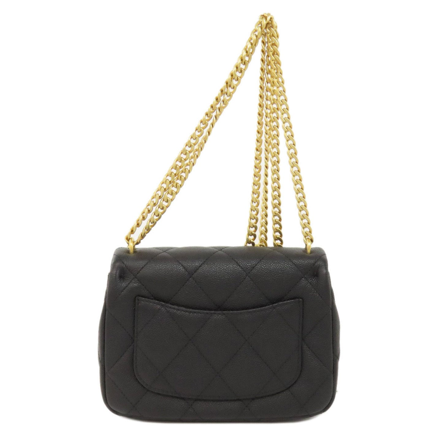 Chanel Black Caviar Leather Shoulder Bag ()
