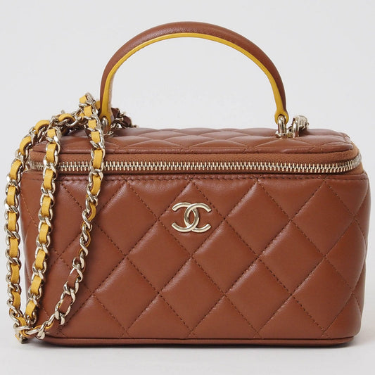 Chanel Brown Leather Shoulder Bag ()
