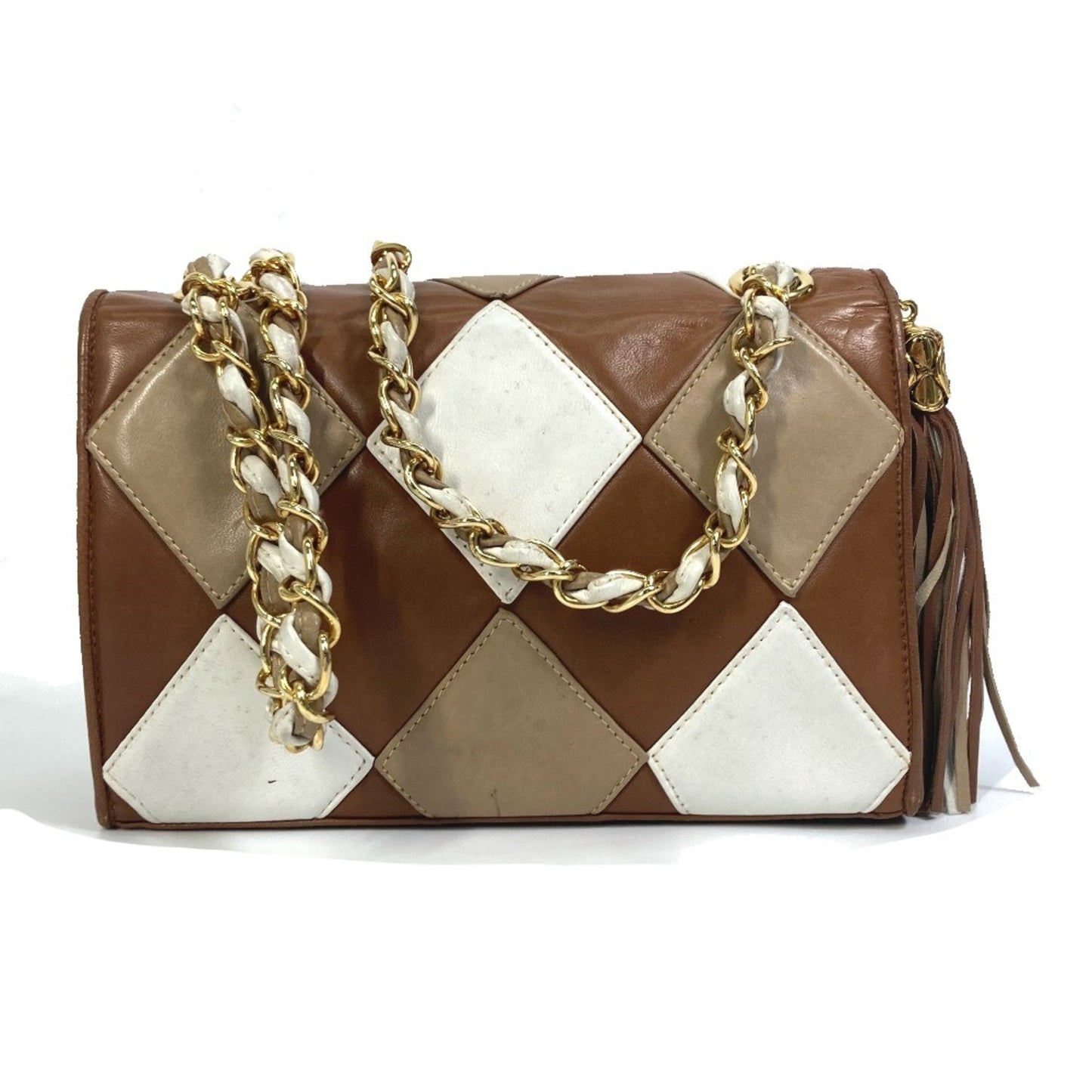 Chanel Brown Leather Shoulder Bag ()