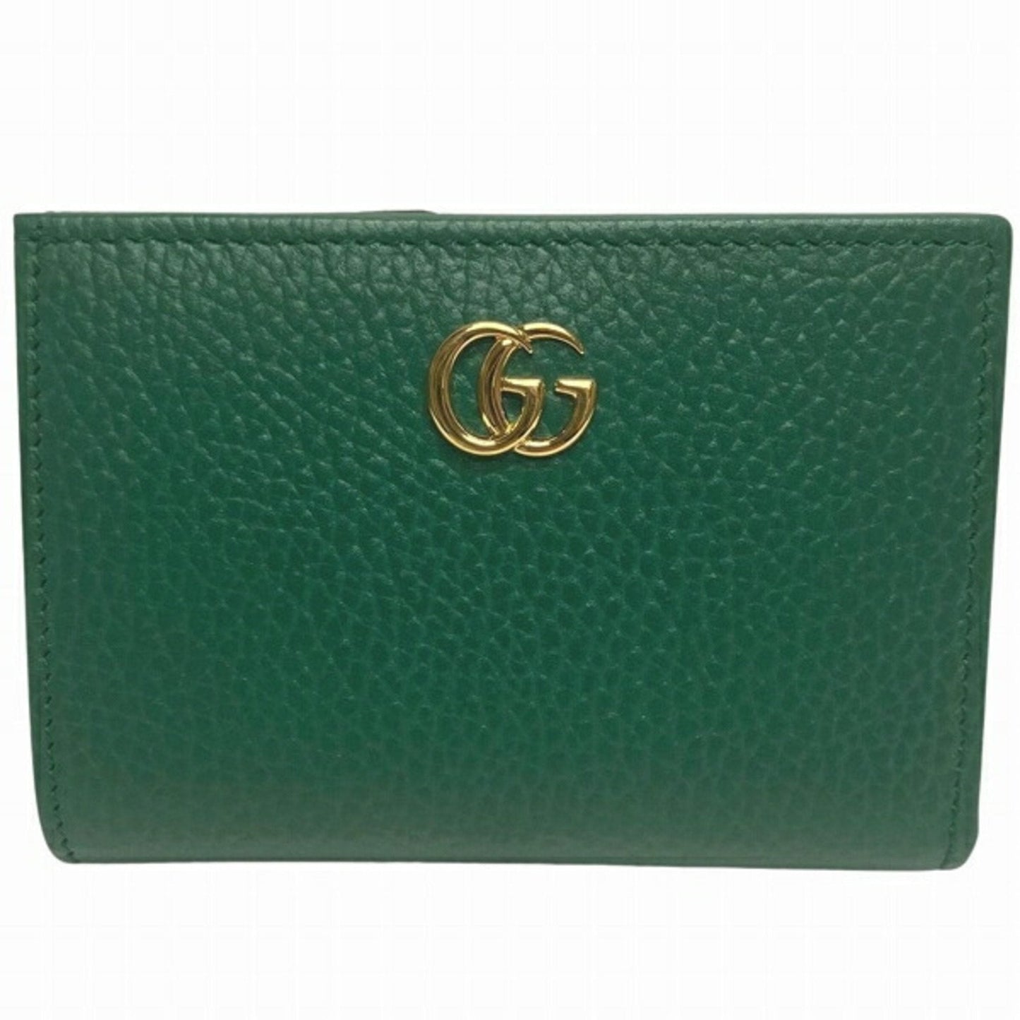 Gucci Green Leather Long Wallet (Bi-Fold) ()