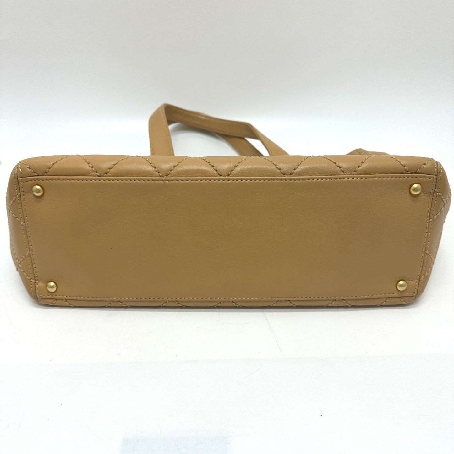 Chanel Beige Leather Tote Bag ()