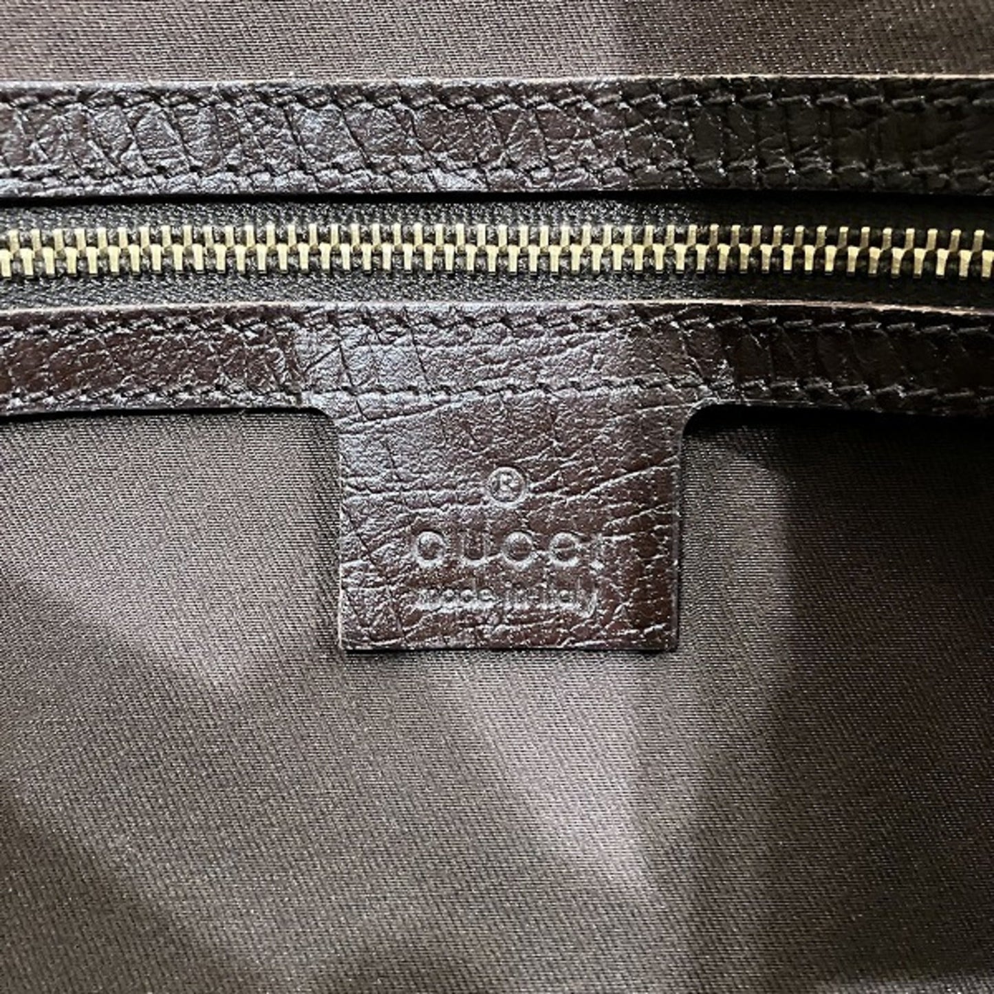 Gucci Horsebit Brown Gg Canvas Leather Tote Bag ()