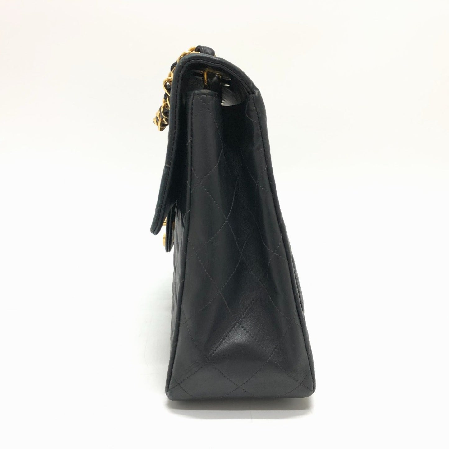 Chanel Black Leather Shoulder Bag ()