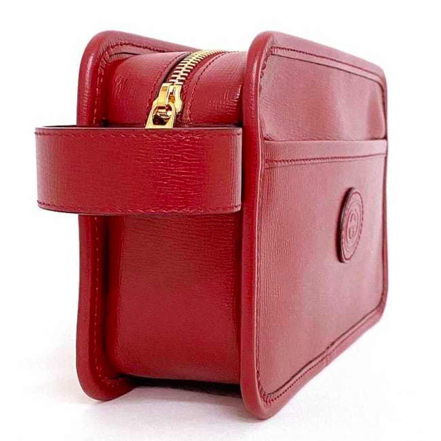Gucci Red Color Leather Clutch Bag Handbag ()