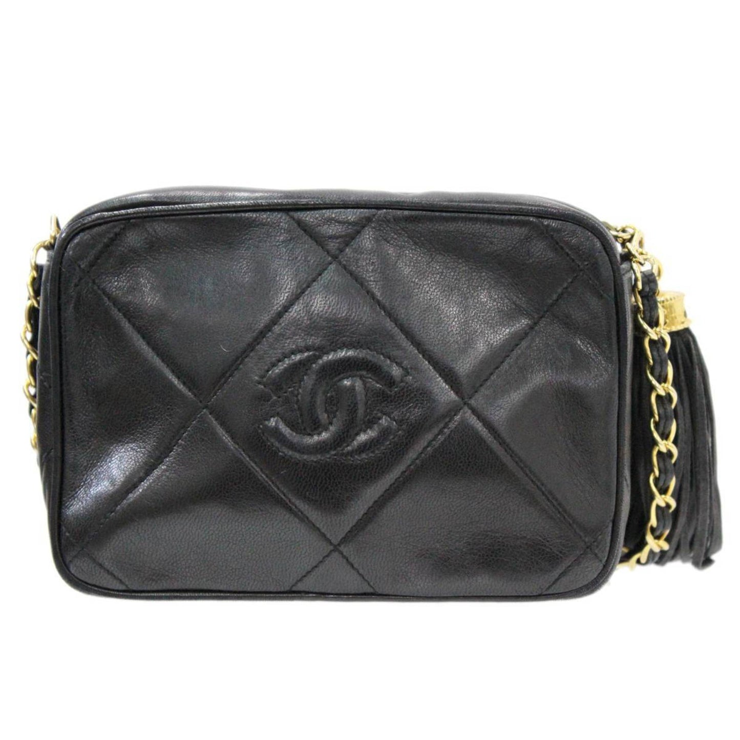Chanel Black Nylon Shoulder Bag ()