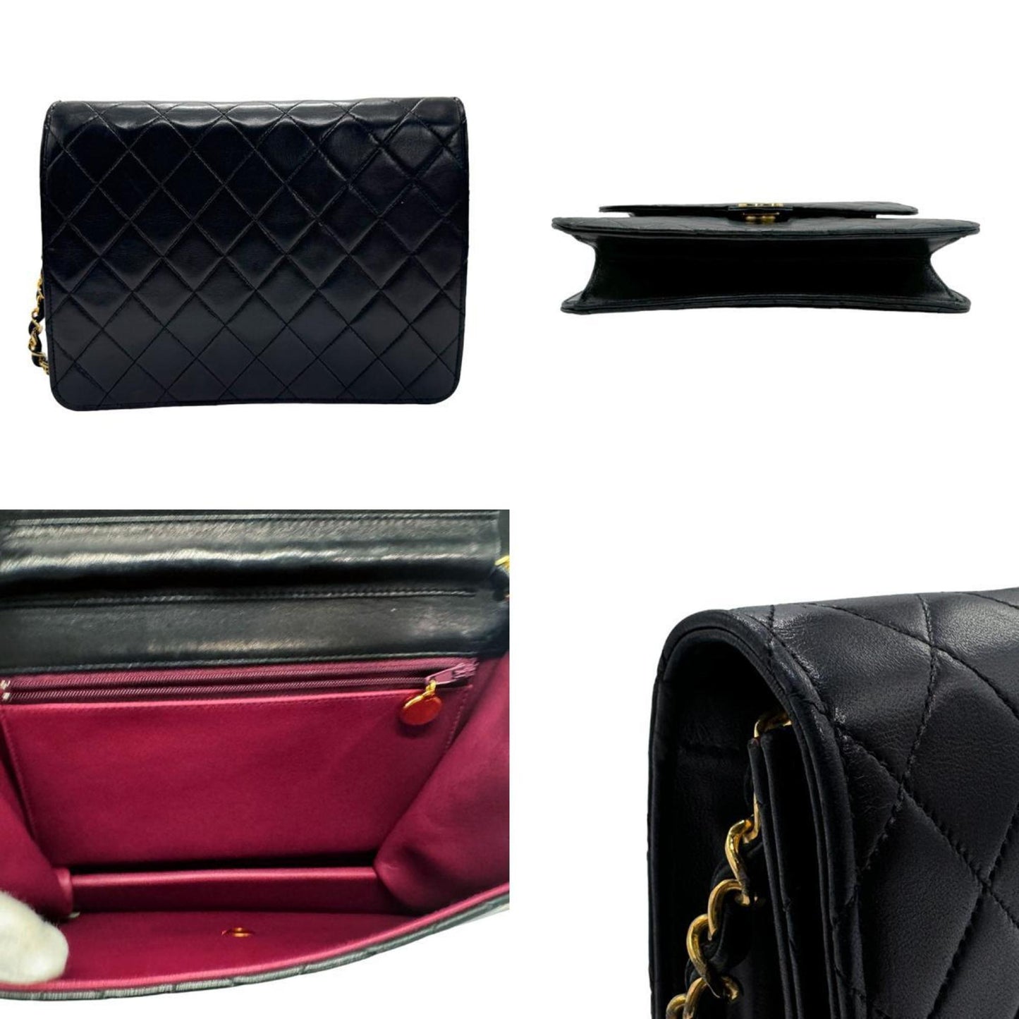 Chanel Black Metal Leather Shoulder Bag ()