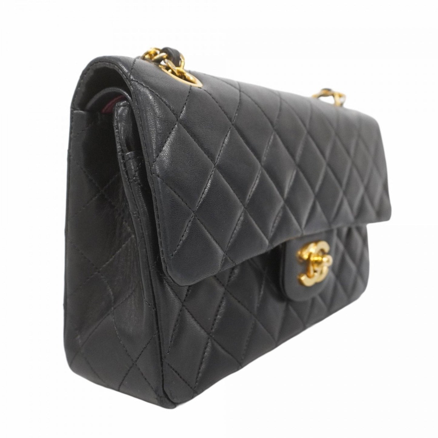 Chanel Black Leather Shoulder Bag ()