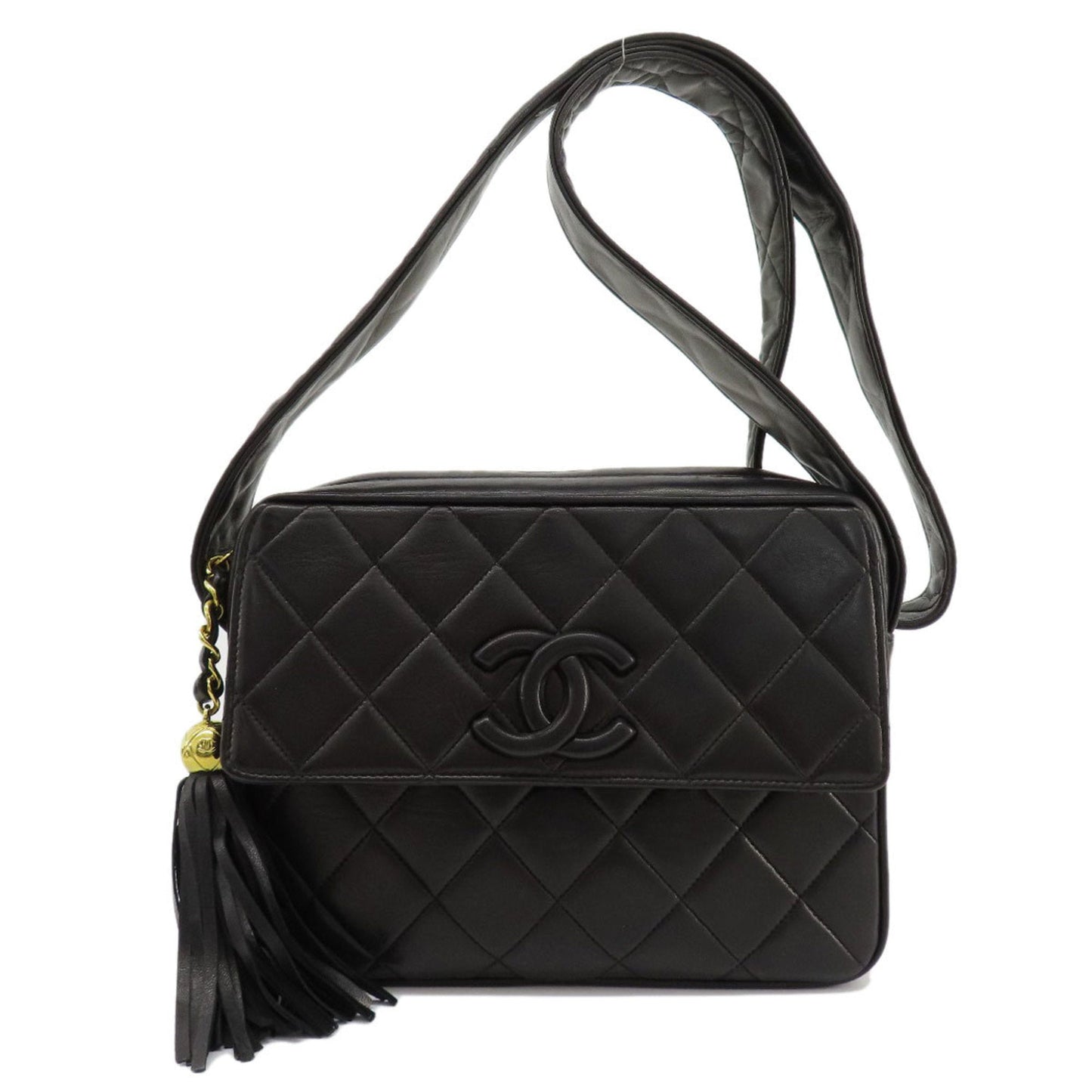 Chanel Black Leather Shoulder Bag ()