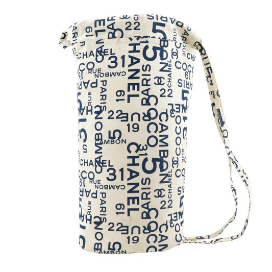 Chanel White Cotton Beach Bag Shoulder Bag ()