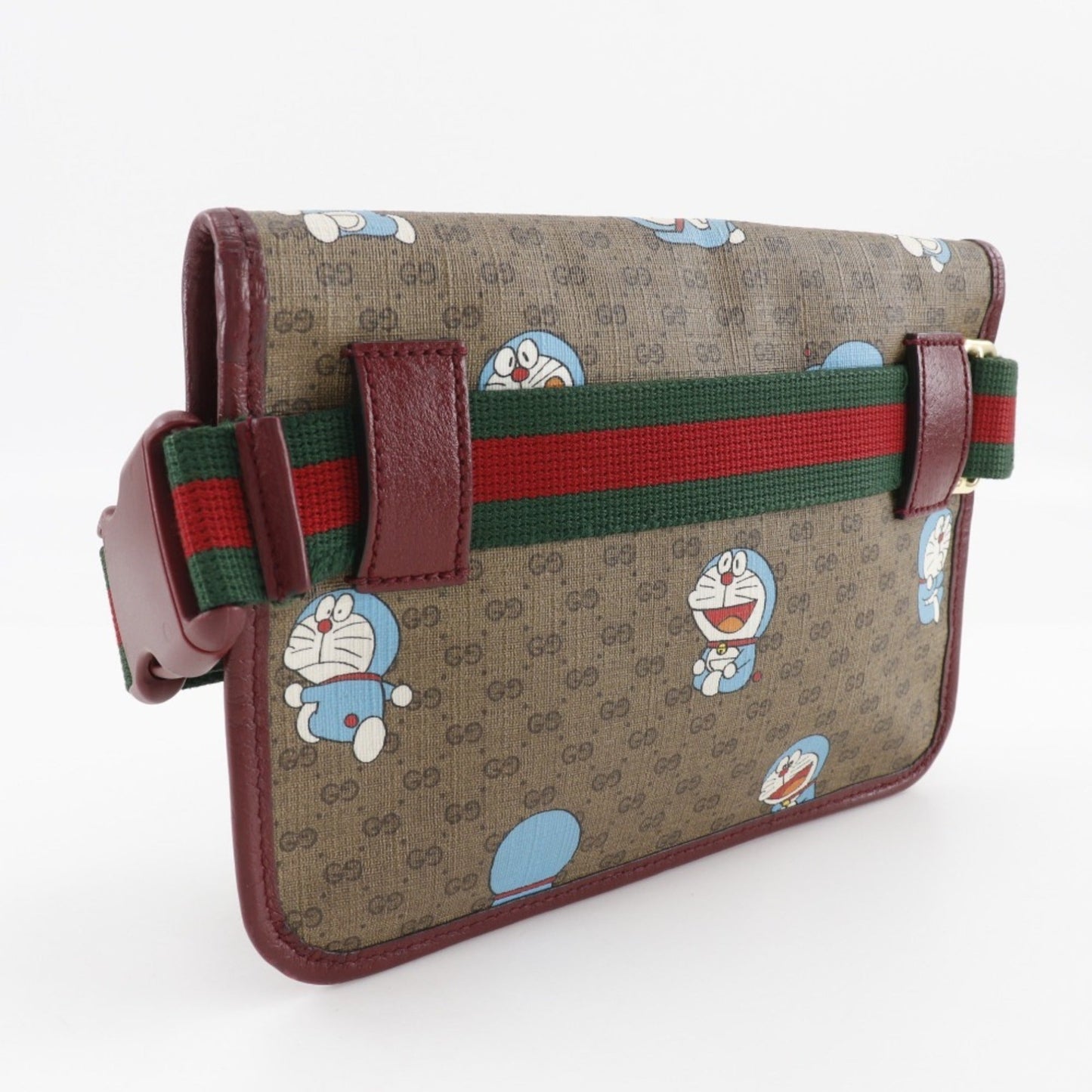 Gucci Brown Gg Supreme Canvas Fanny Pack Sling Bag ()