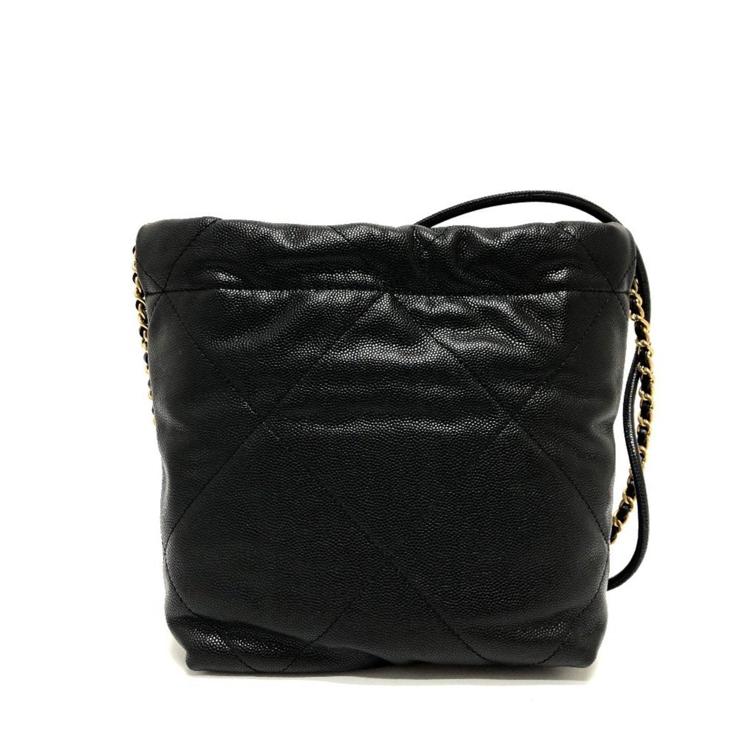 Chanel Black Grained Calfskin Shoulder Bag ()