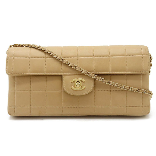 Chanel Beige Leather Shoulder Bag ()