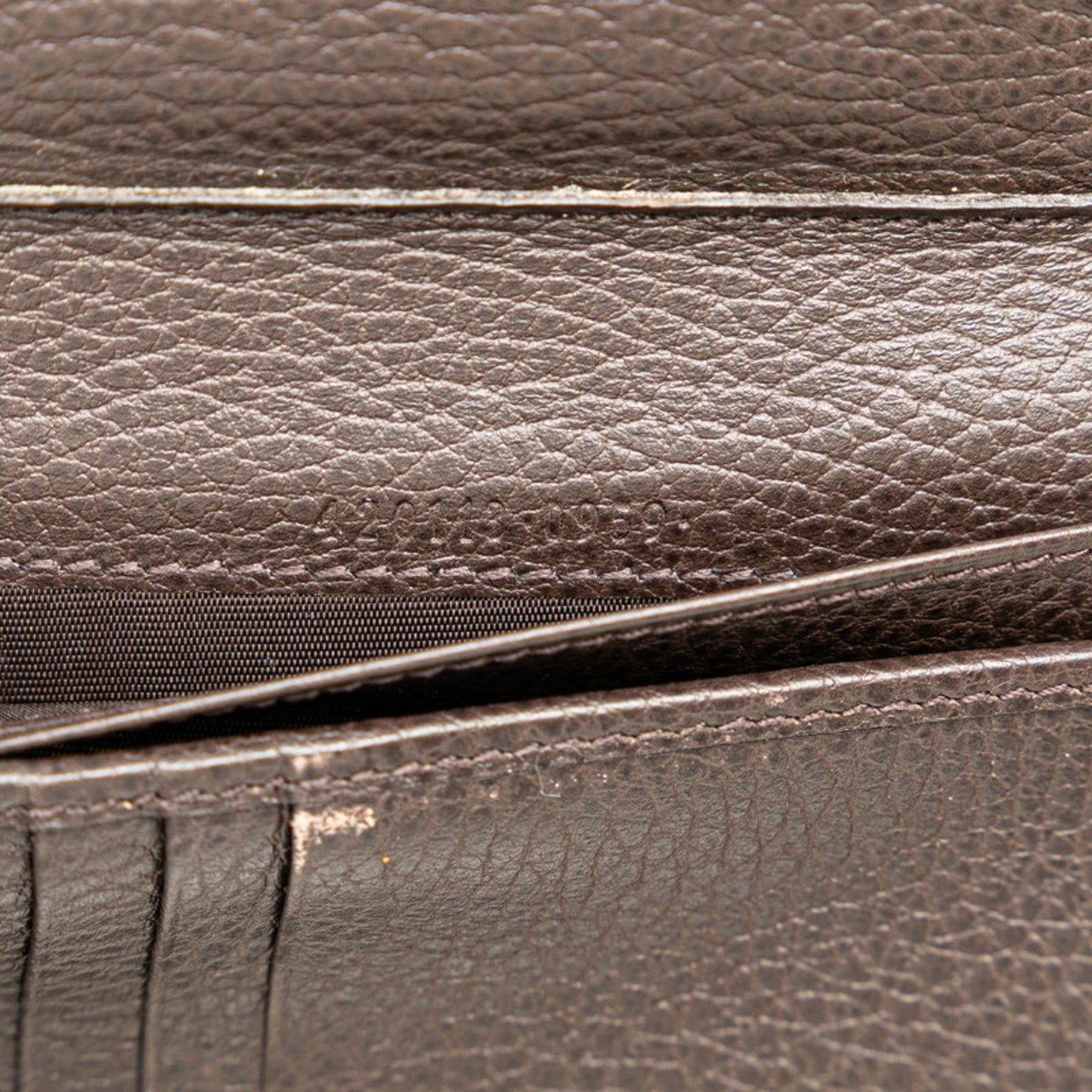 Gucci Brown Leather Wallet (Bi-Fold) ()