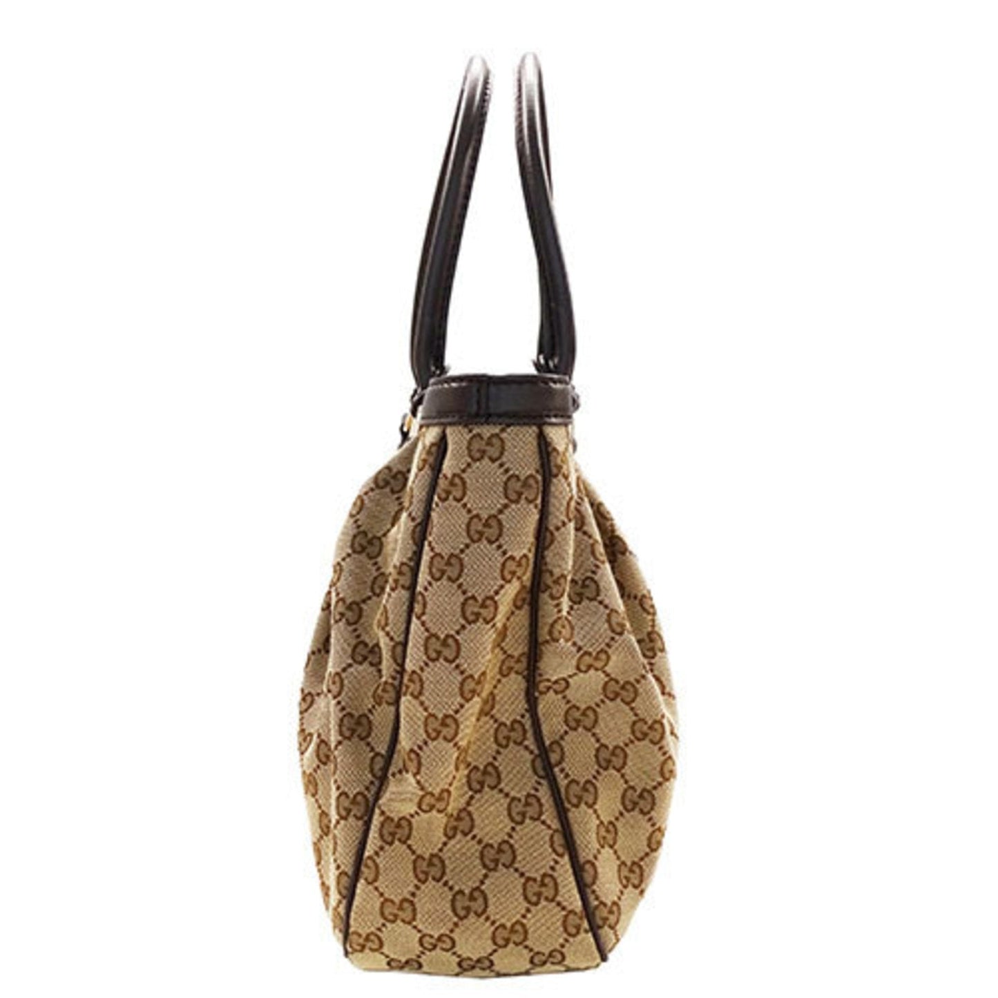 Gucci Beige Brown Gg Canvas Tote Bag ()