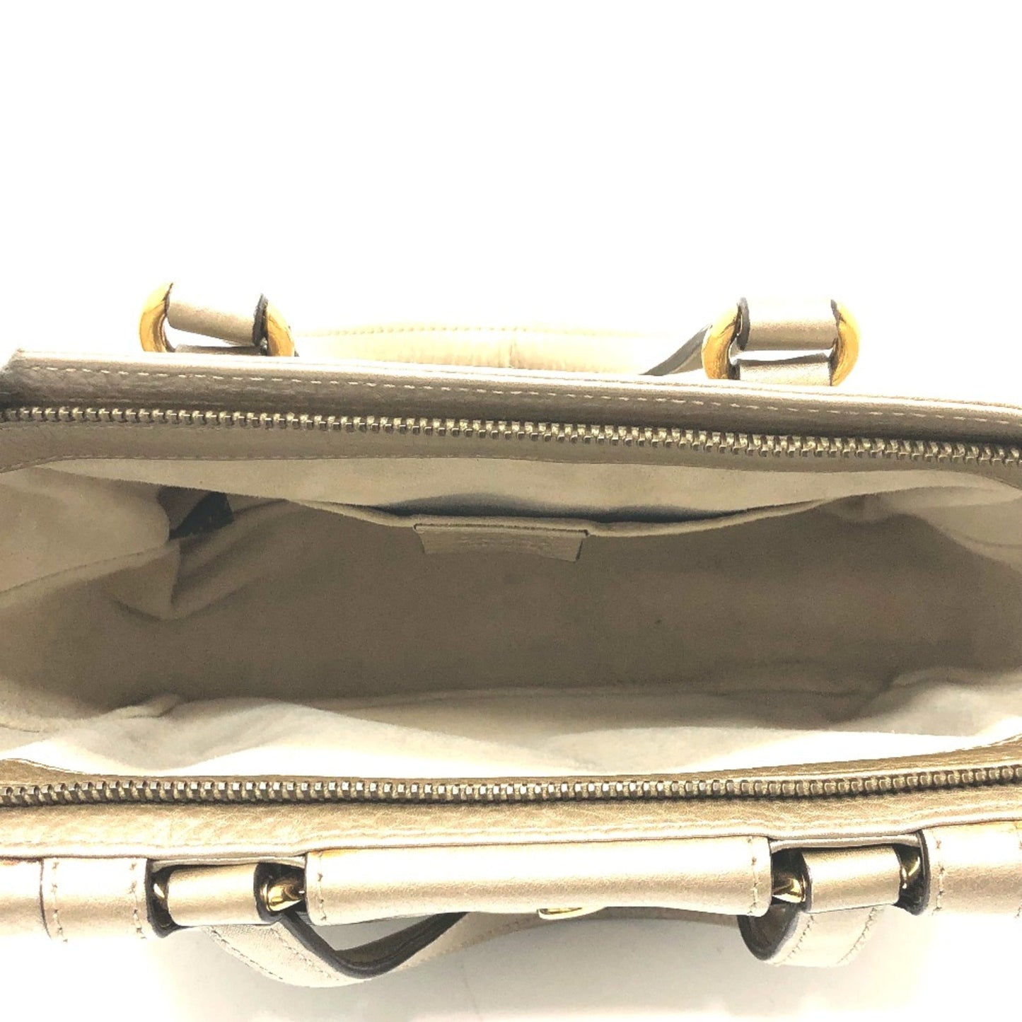 Gucci Gold Leather Handbag ()