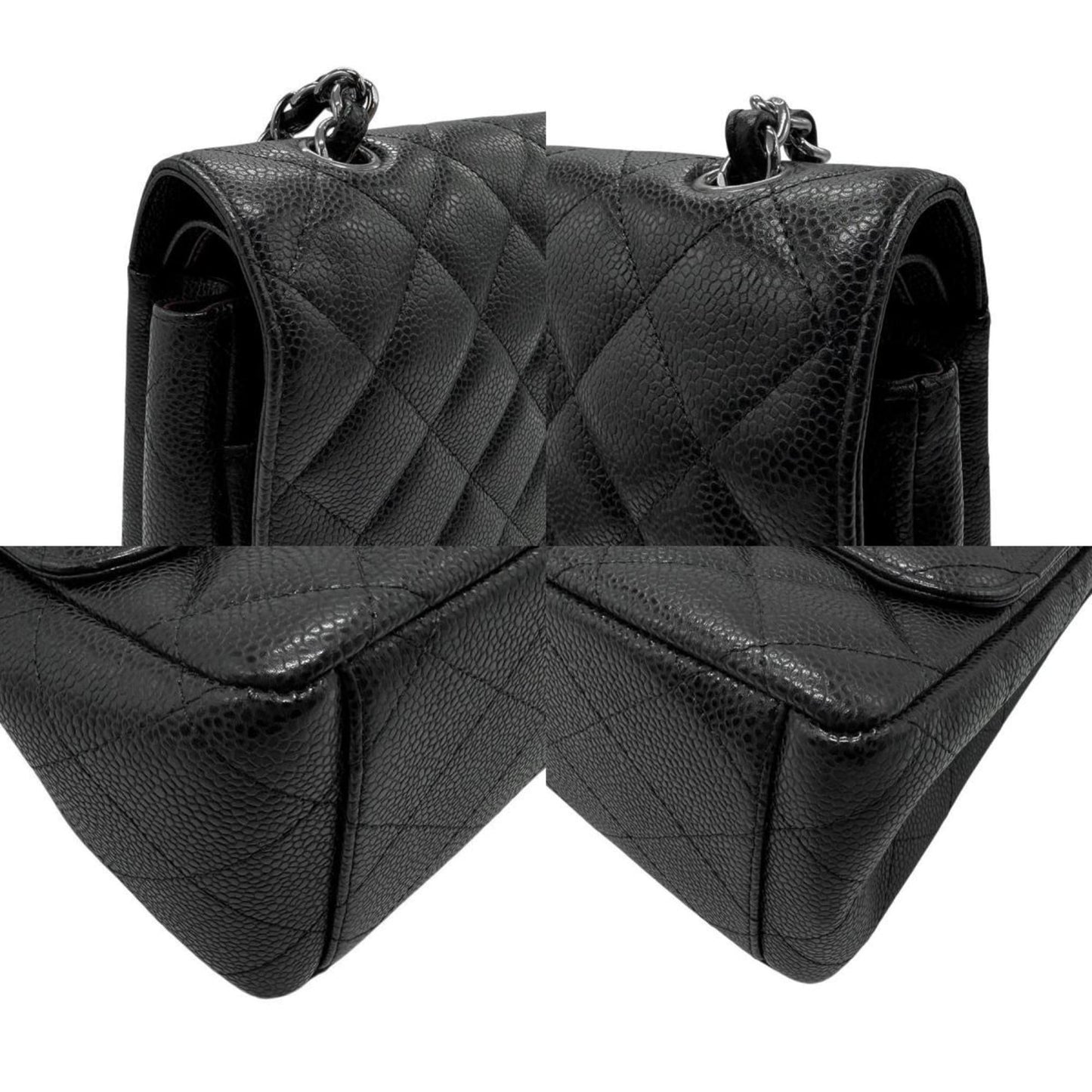 Chanel Black Caviar Leather Shoulder Bag ()