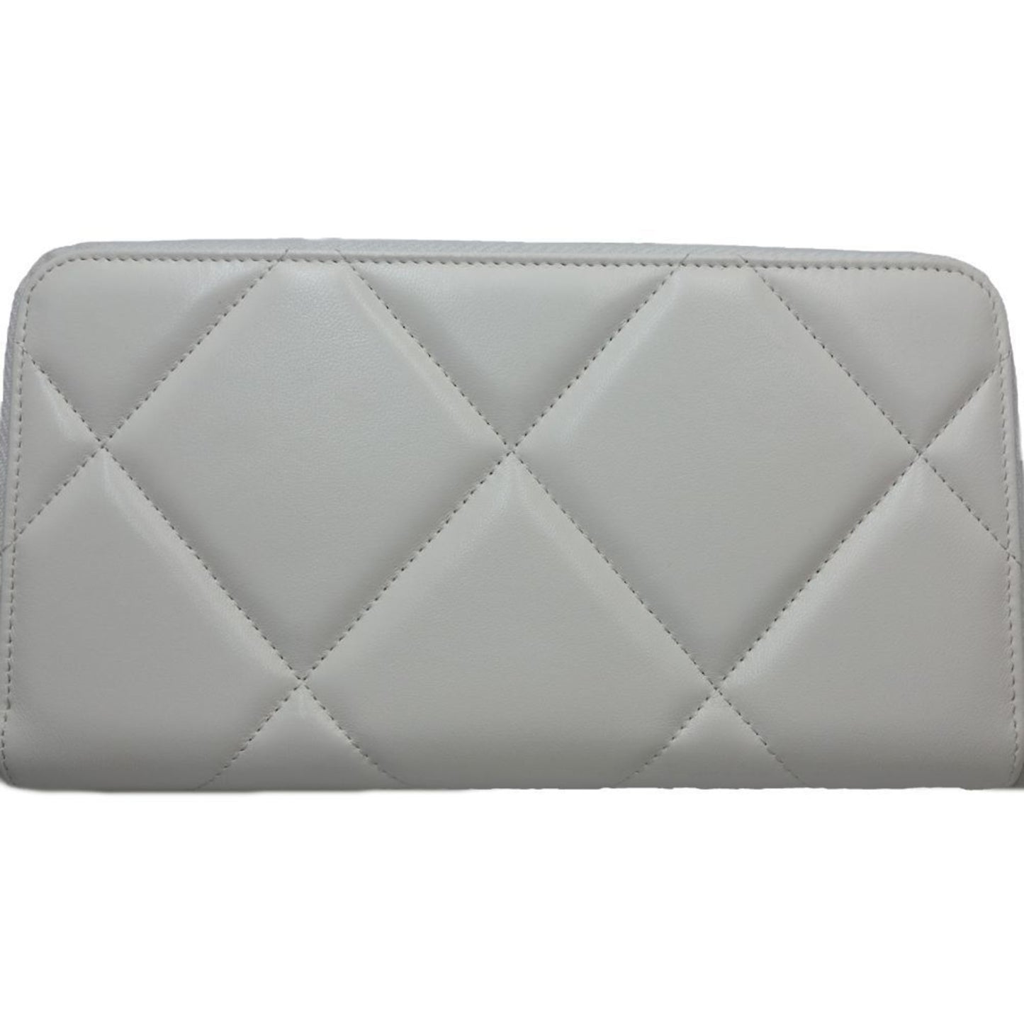 Chanel White Leather Wallet (Bi-Fold) ()