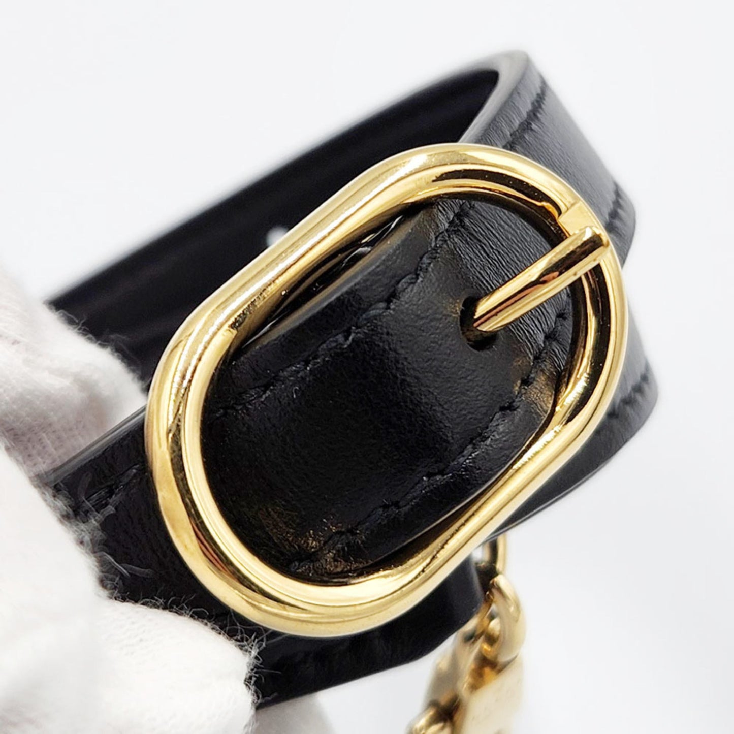 Gucci Black Leather Handbag Shoulder Bag ()