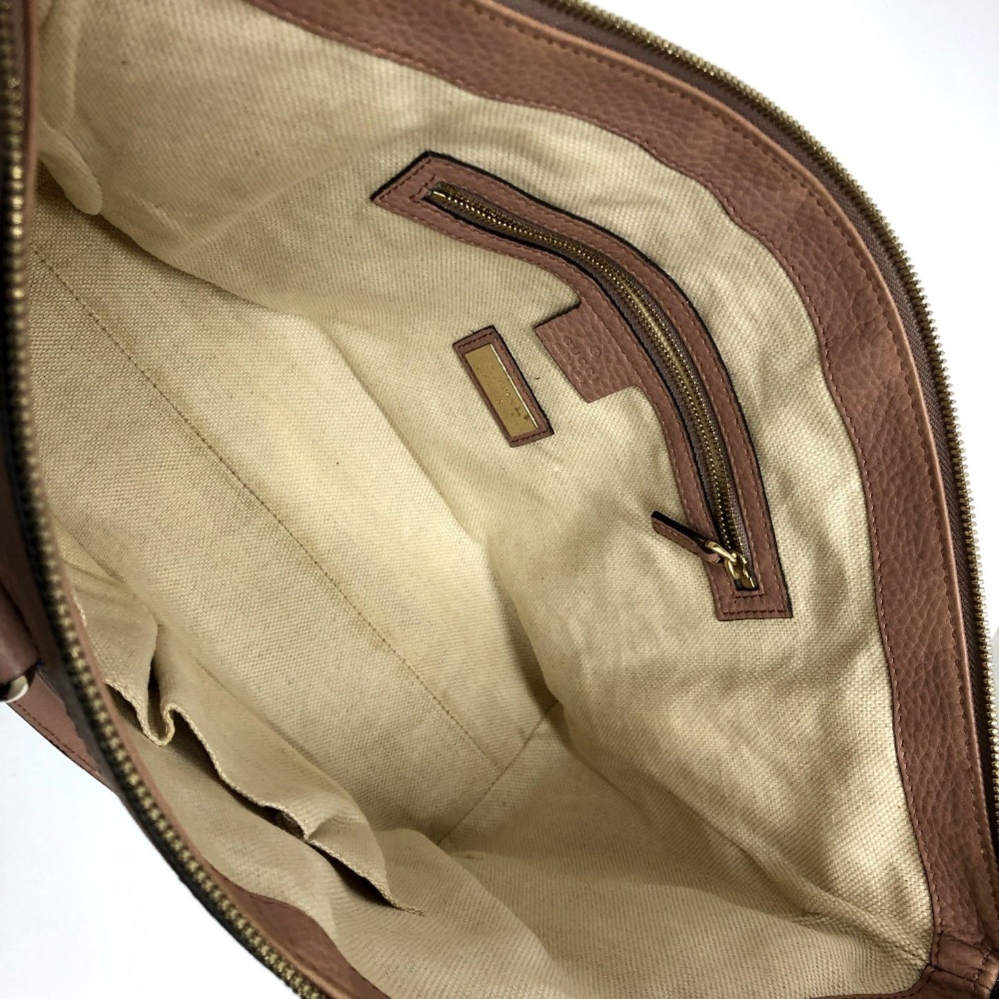 Gucci Beige Leather Handbag ()