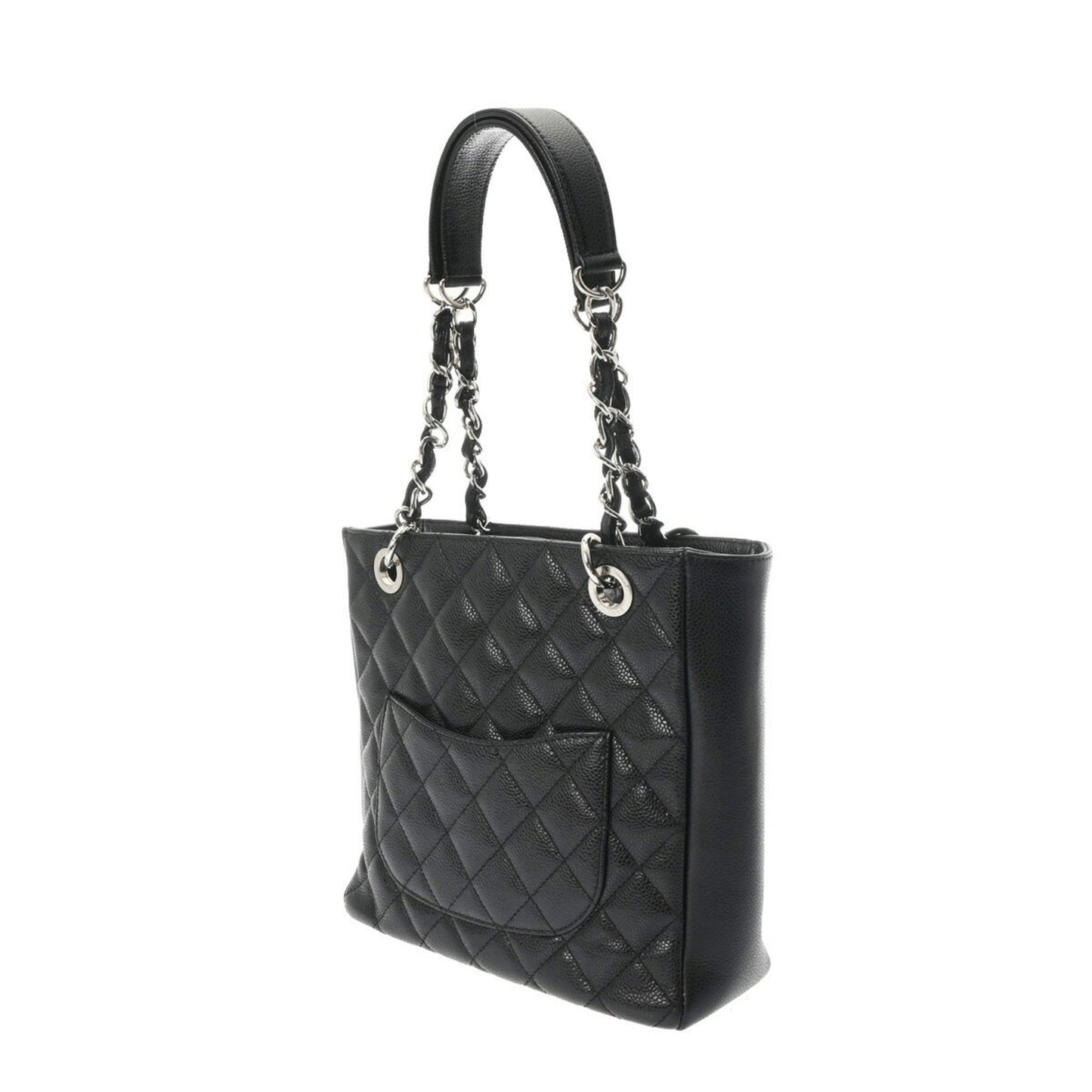 Chanel Black Caviar Leather Tote Bag ()