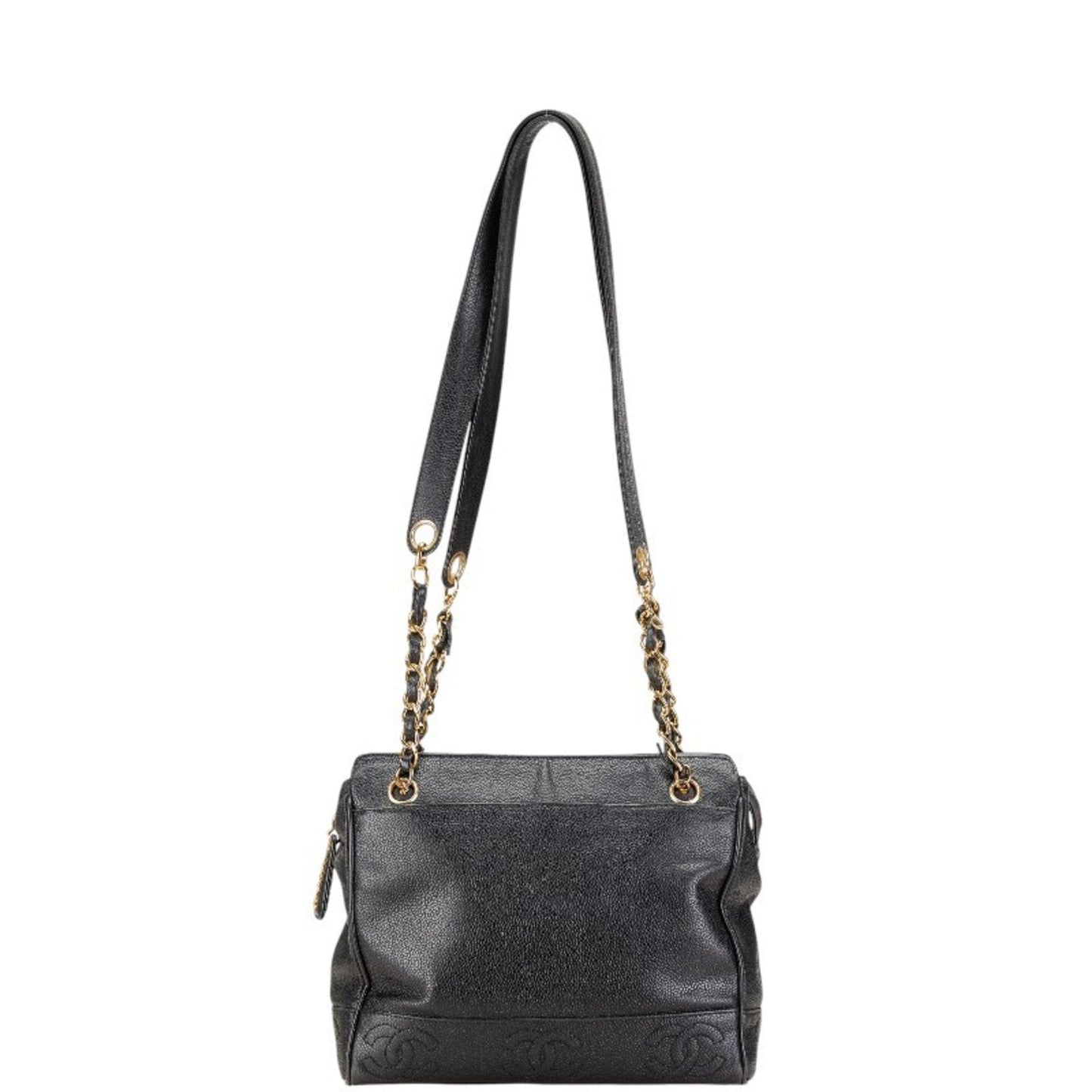 Chanel Black Caviar Leather Shoulder Bag ()