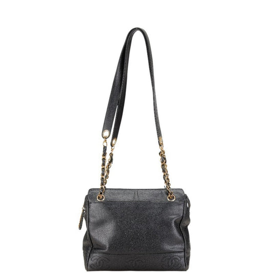 Chanel Black Caviar Leather Shoulder Bag ()