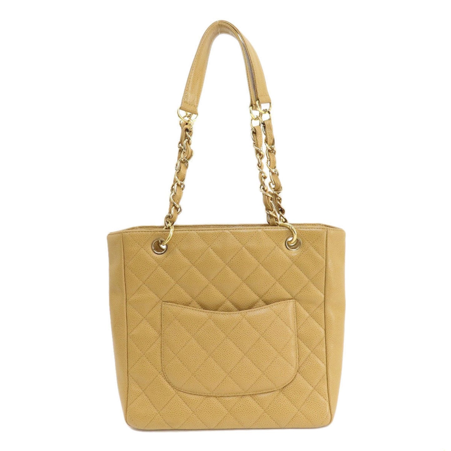 Chanel Beige Caviar Leather Tote Bag ()