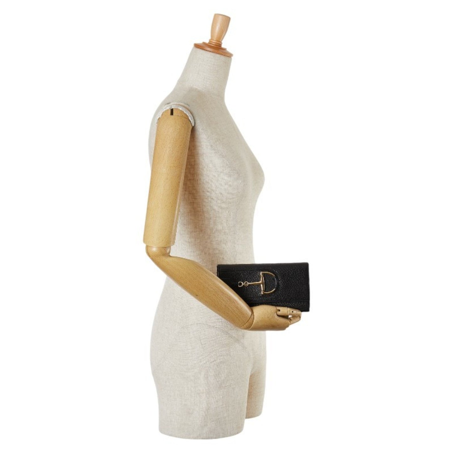 Gucci Black Leather Long Wallet (Bi-Fold) ()