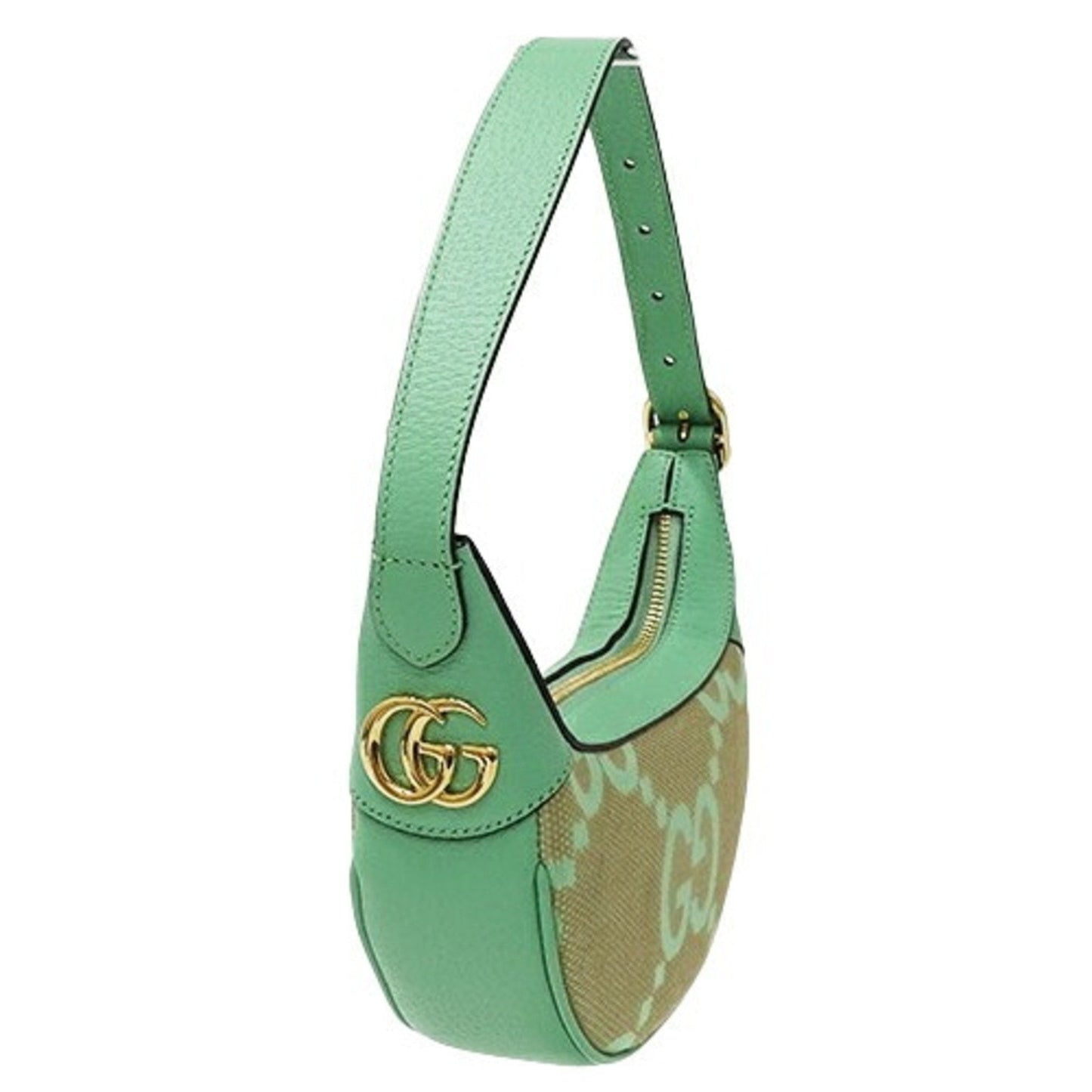 Gucci Gg Canvas Beige Green Gg Canvas Handbag Shoulder Bag ()
