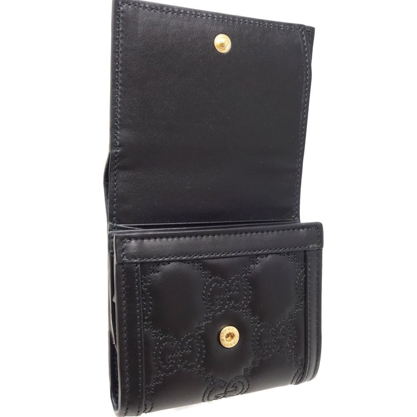 Gucci Black Leather Wallet (Bi-Fold) ()