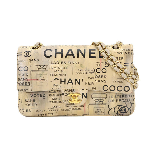 Chanel Beige Leather Shoulder Bag ()