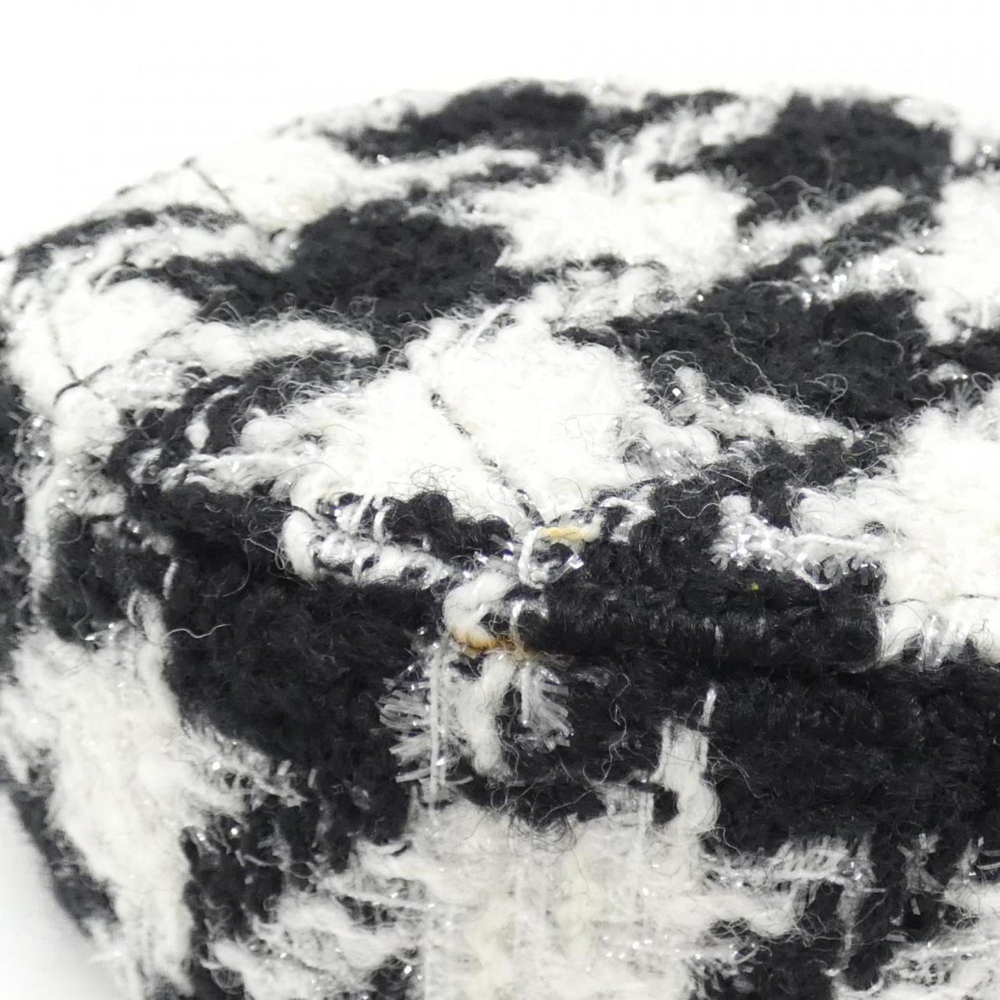 Chanel Black White Tweed Pouch Shoulder Bag ()