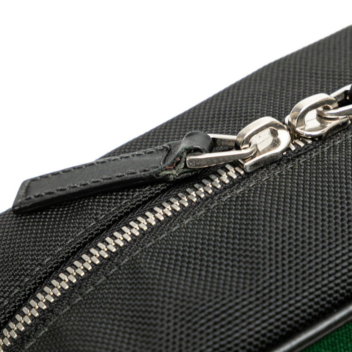 Gucci Black Canvas Leather Clutch Bag ()