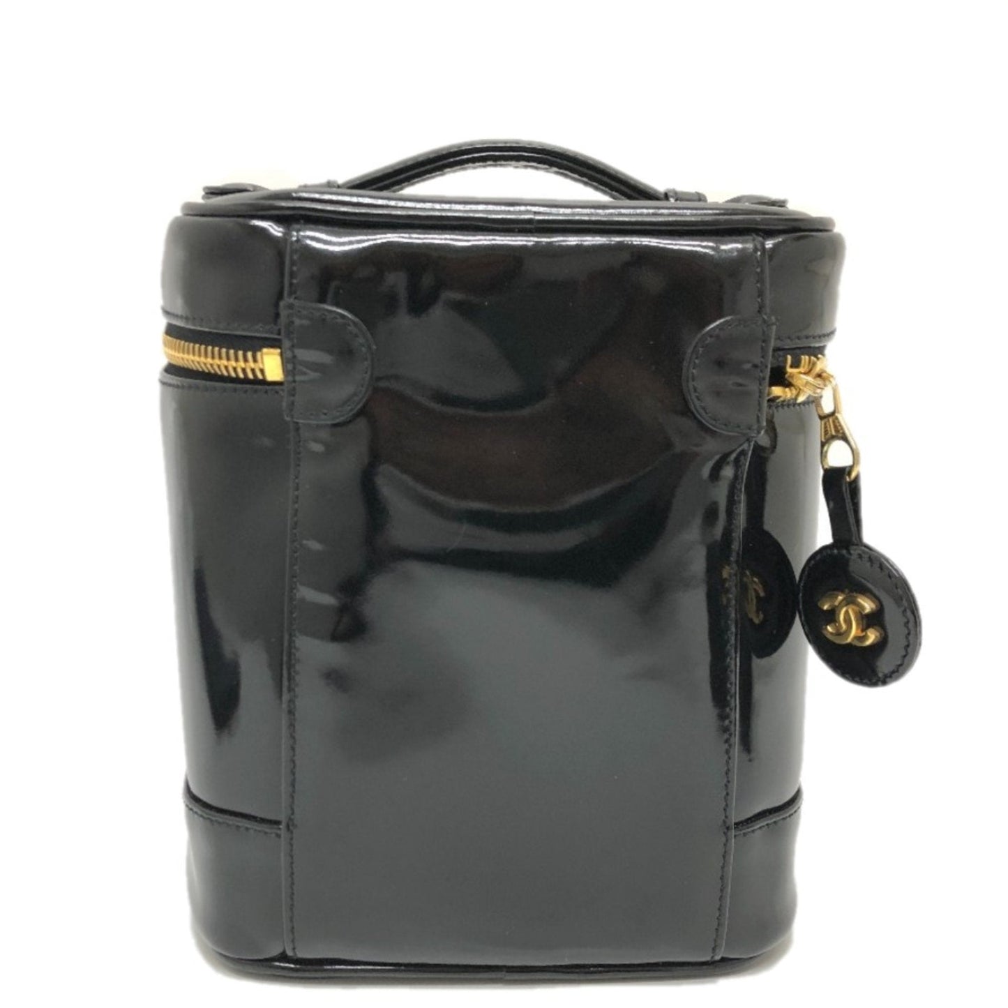 Chanel Black Patent Leather Handbag ()