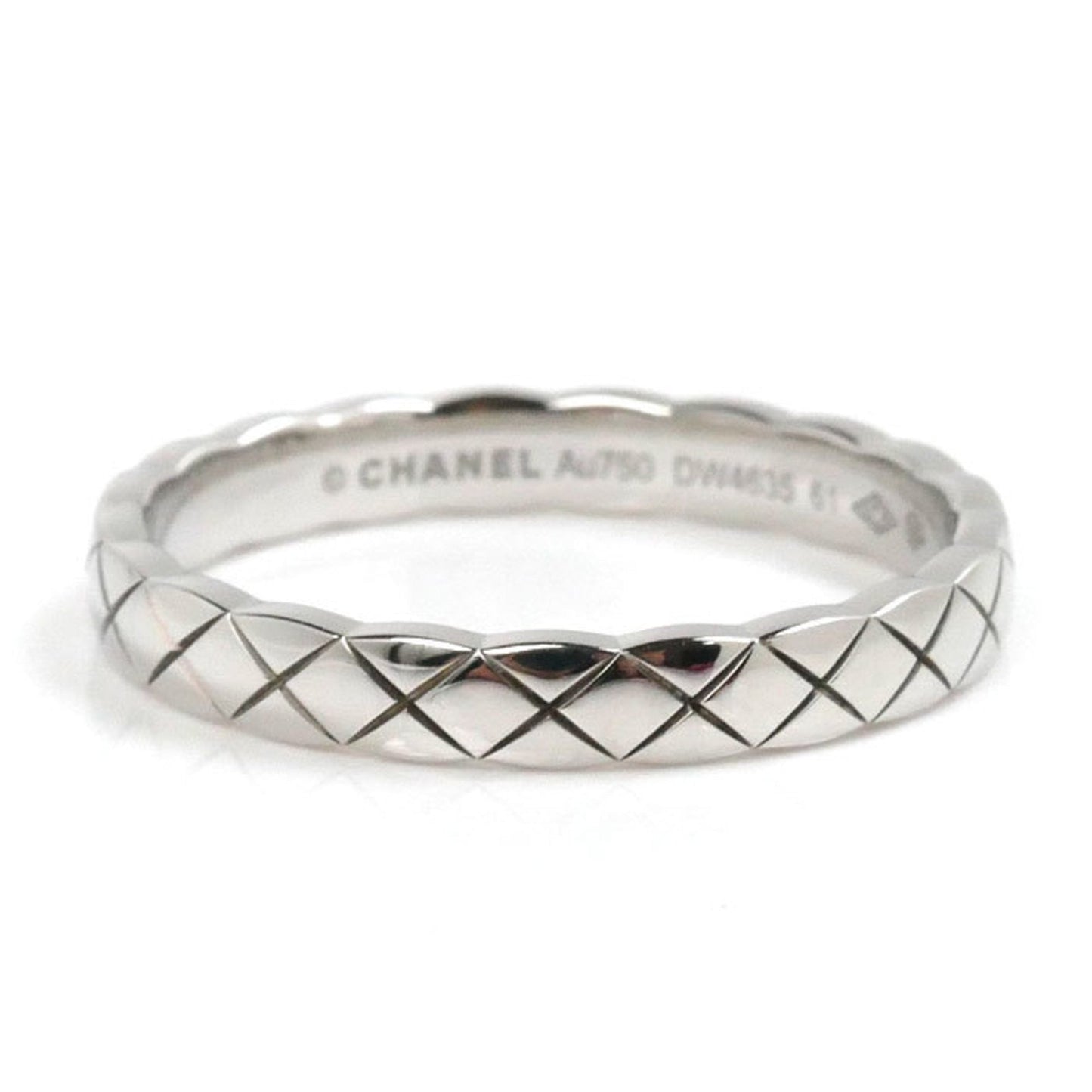 Chanel White Gold (18K) Band Ring ()