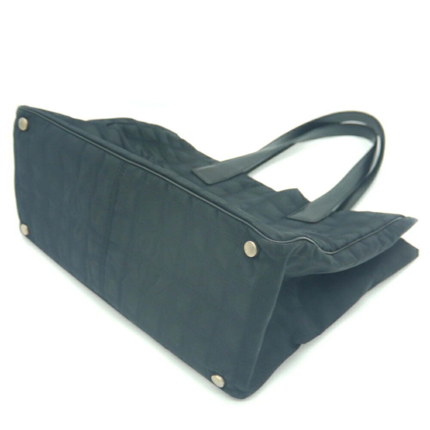 Chanel Black Nylon Leather Tote Bag ()