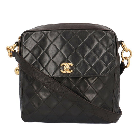 Chanel Black Leather Shoulder Bag ()