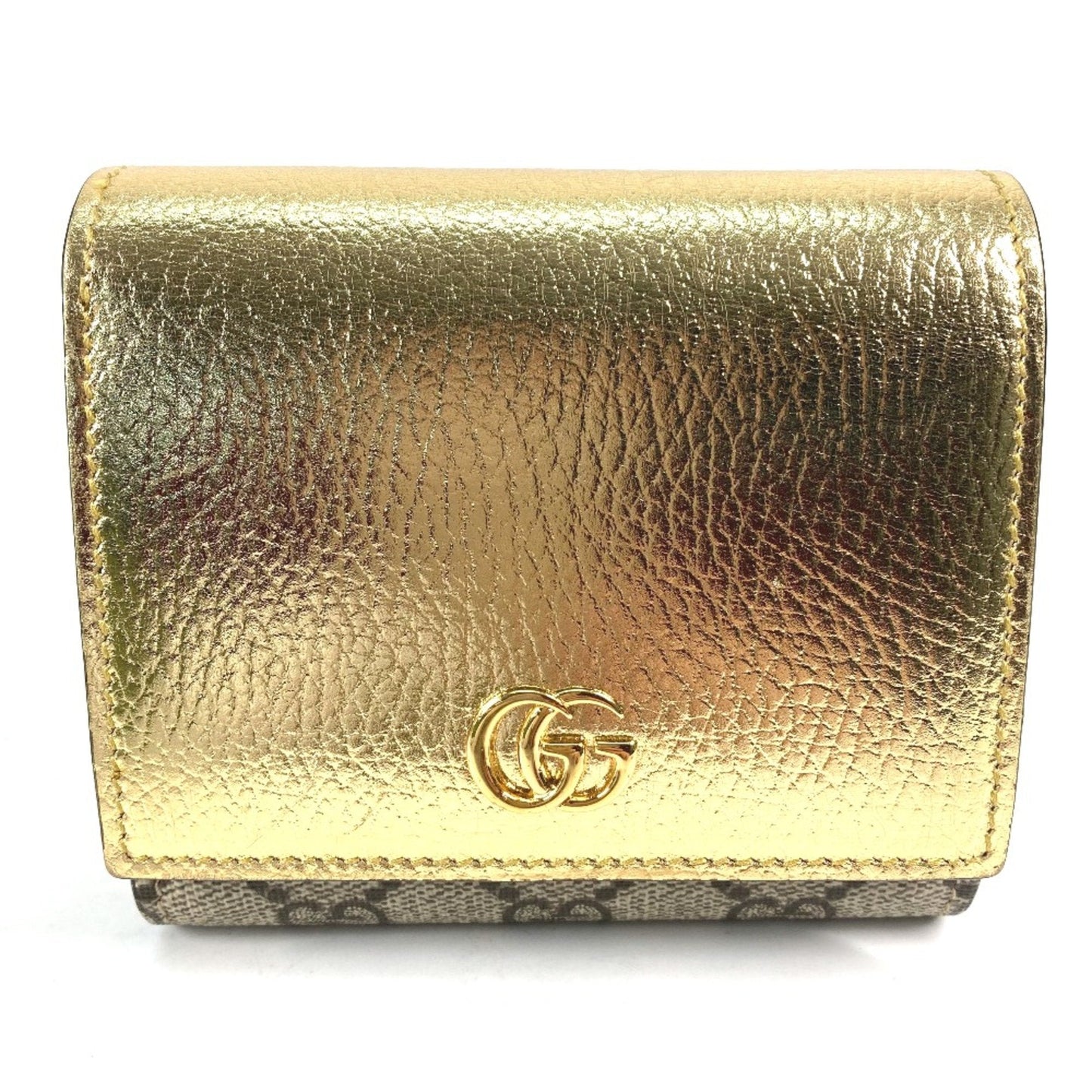 Gucci Gold Leather Wallet (Bi-Fold) ()
