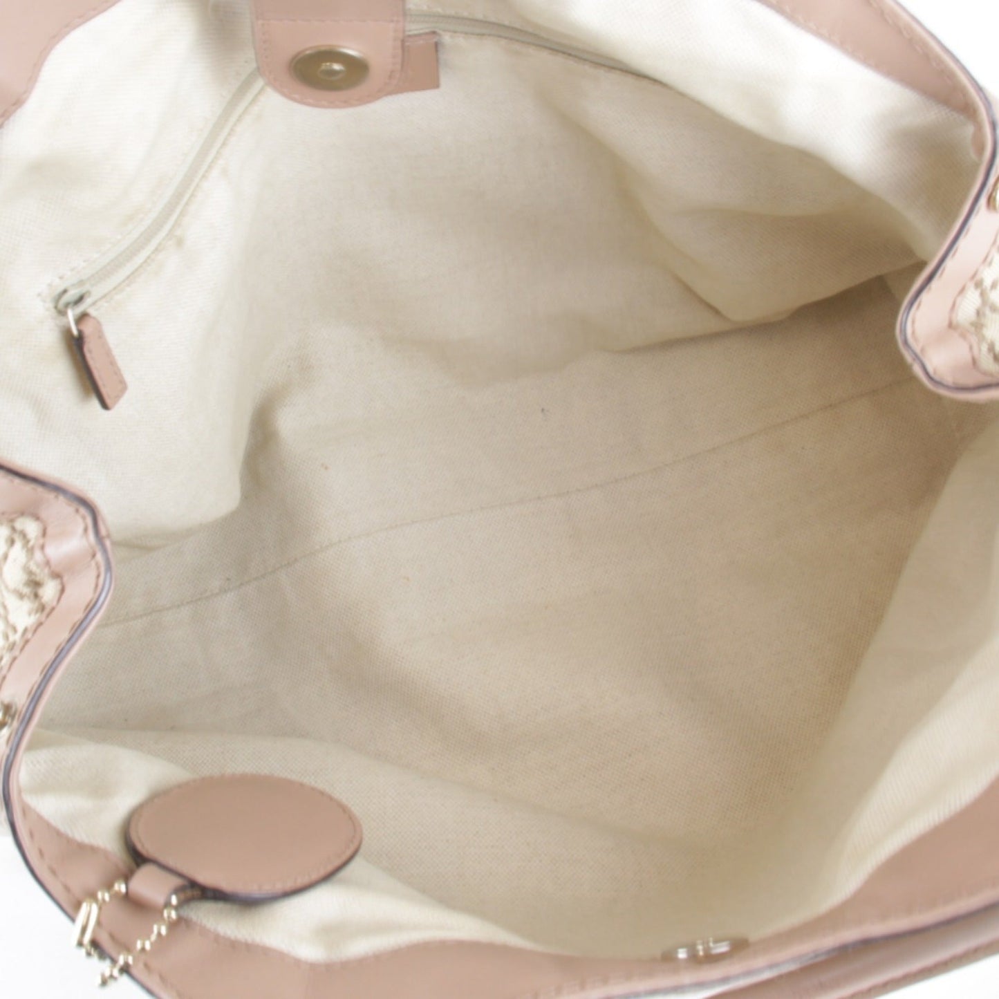 Gucci Beige Canvas Handbag ()