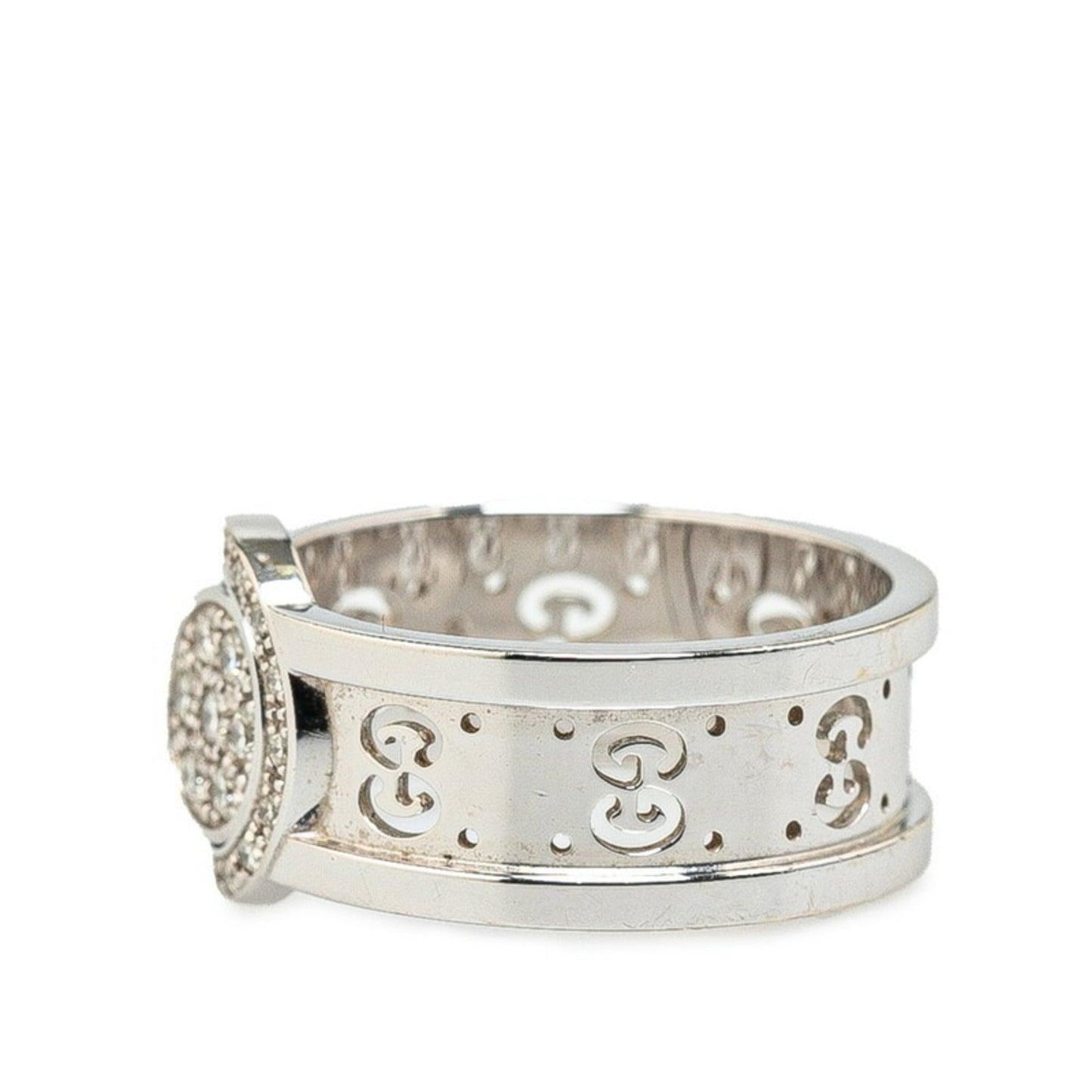 Gucci Icon White Gold (18K) Band Ring ()