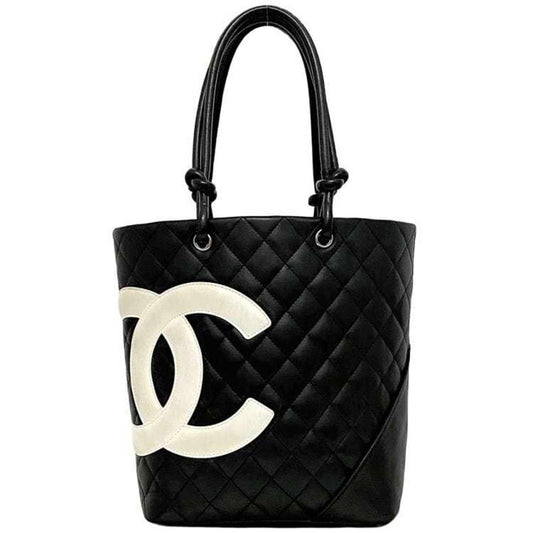 Chanel Black White Cambon Ligne Tote Bag ()