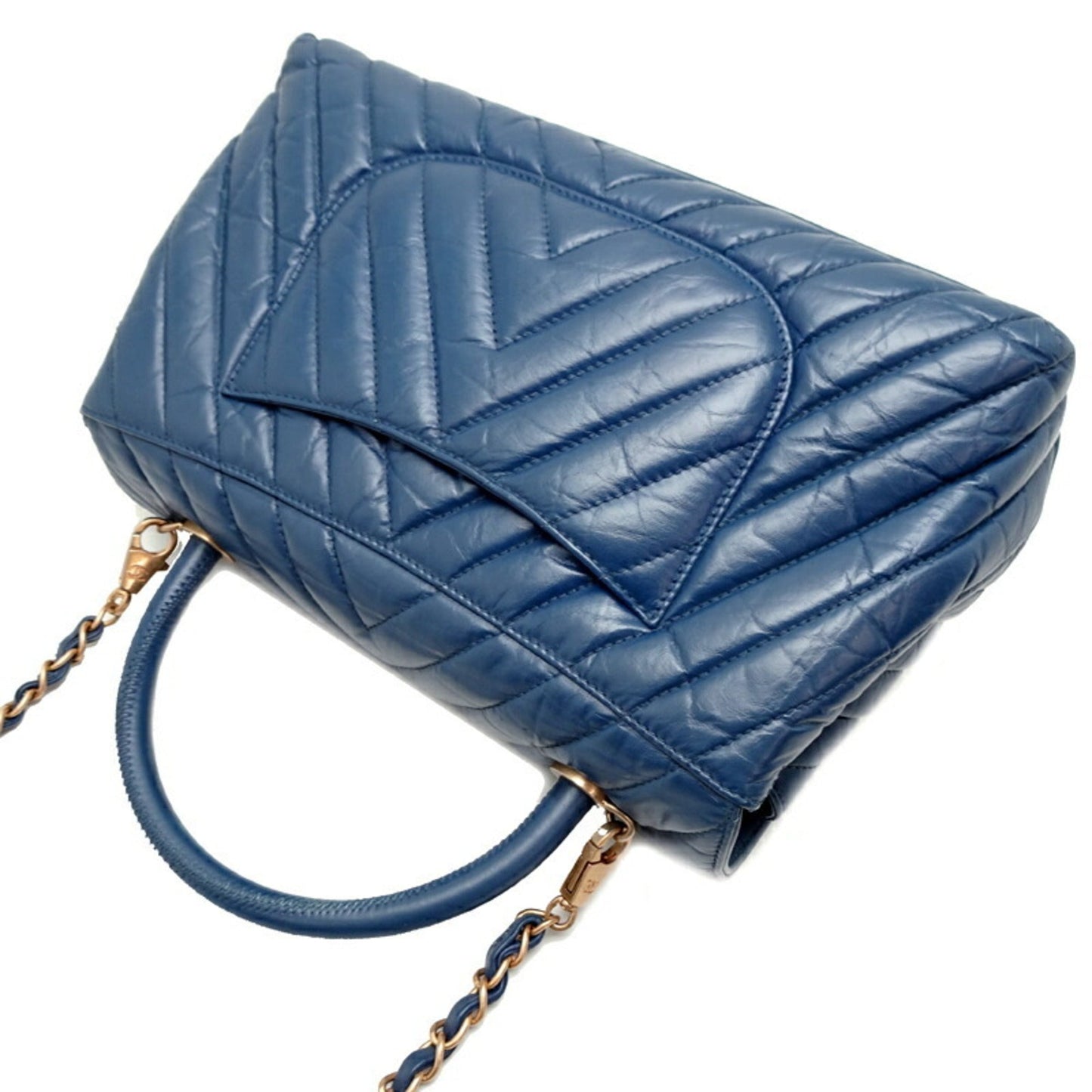 Chanel Blue Leather Handbag ()