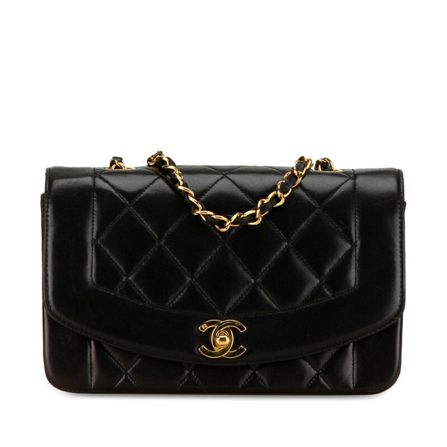 Chanel Black Leather Shoulder Bag ()