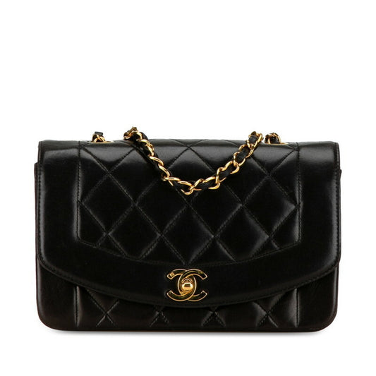 Chanel Black Leather Shoulder Bag ()