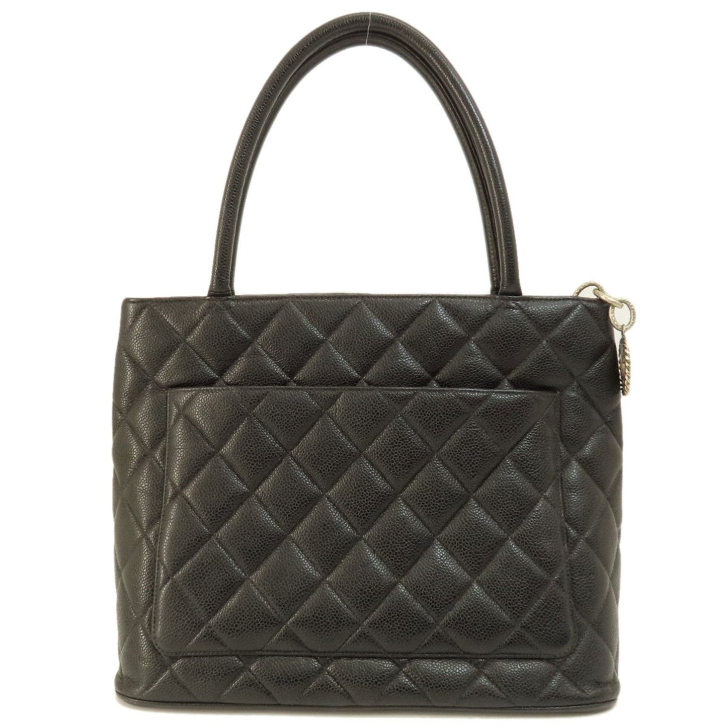 Chanel Black Caviar Leather Tote Bag ()