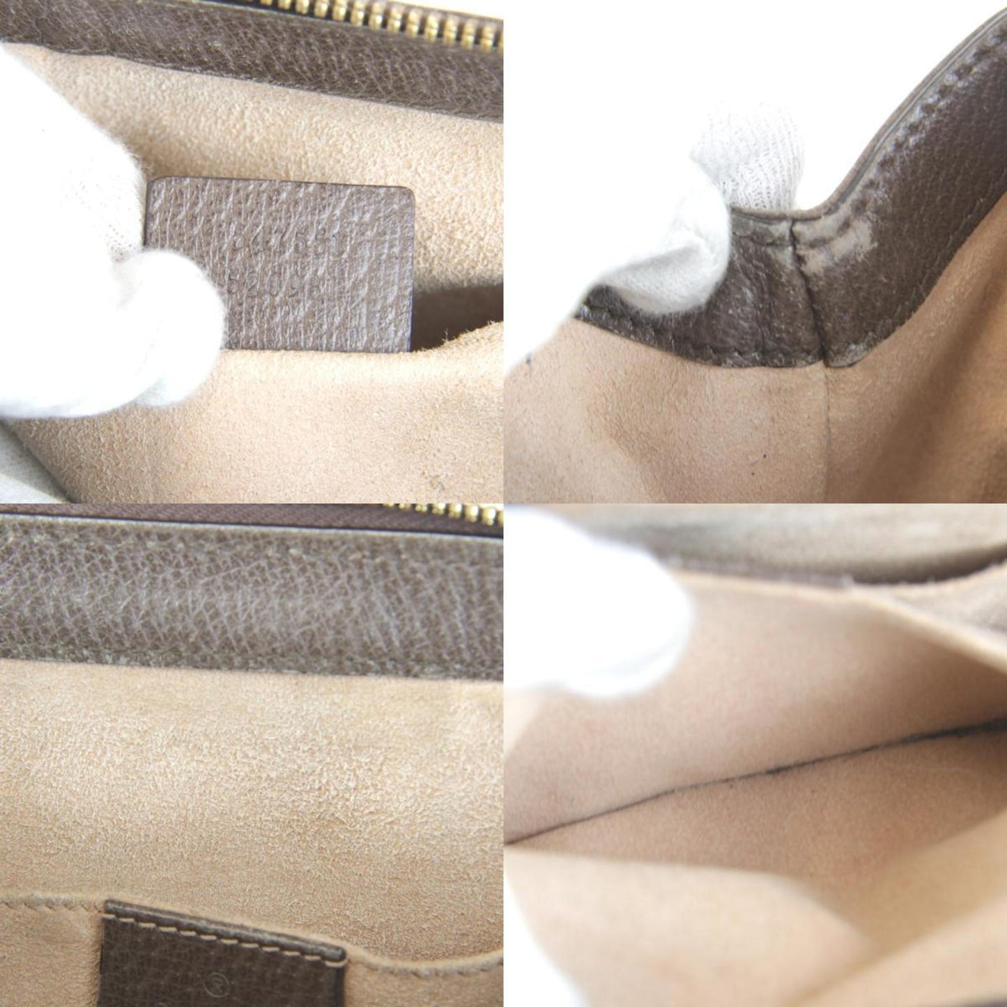 Gucci Brown Gg Supreme Canvas Shoulder Bag ()