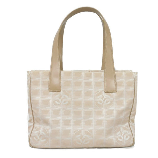 Chanel Beige Nylon Leather Tote Bag ()